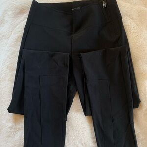 Athleta black pants with slits on bottom